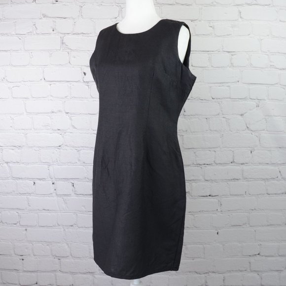 JENNIFER EDEN Classic Black Sleeveless Sheath - Picture 2 of 11